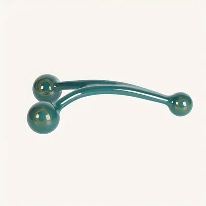 3-Head Manual Massager - Ergonomic Design for Neck, Shoulders & Feet - Portable Muscle Relief Tool for Home/Office/Gym - Durable