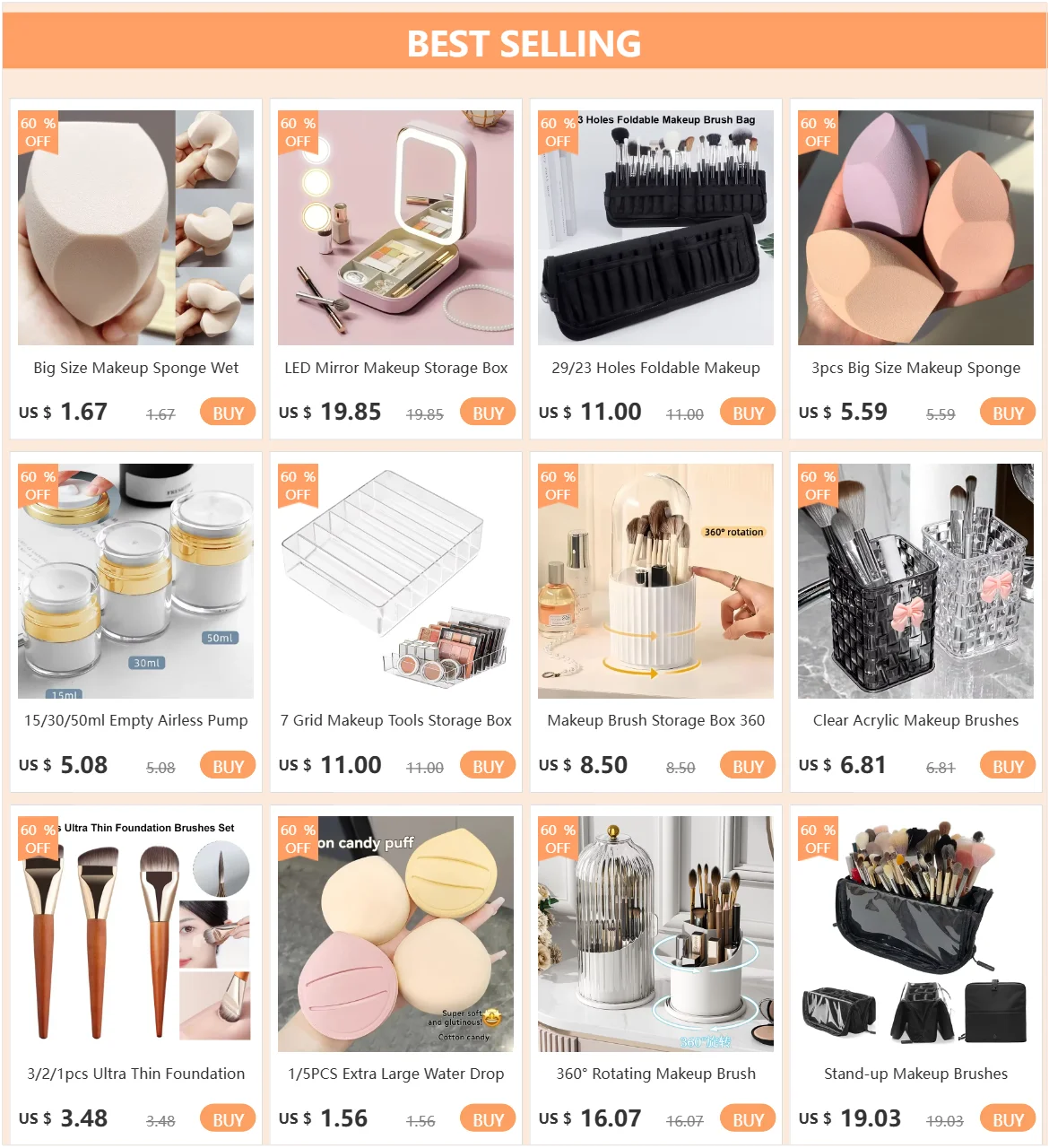 360° Rotating Makeup Organizer with Brush Holder & Drawer Desktop Large Capacity Skincare Cosmetic Tools Lipstick Display Cases