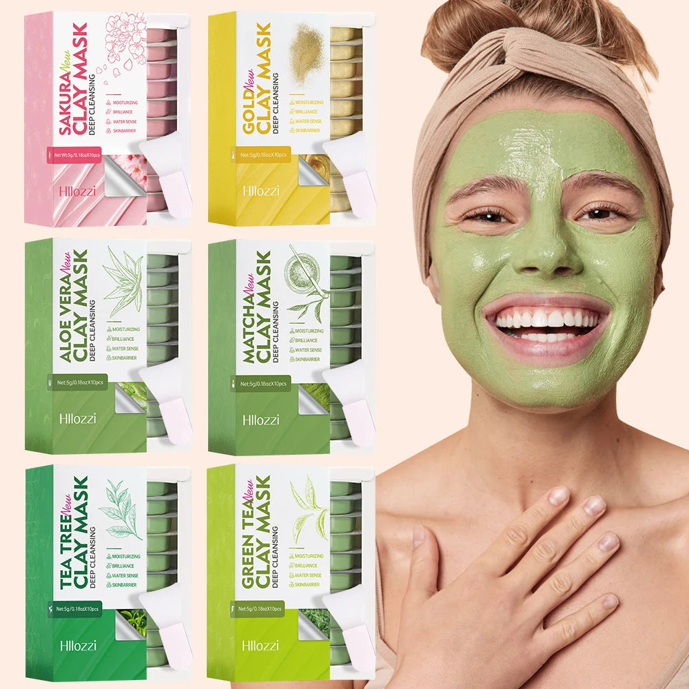 A variety of mud masks to deeply hydrate the face, moisturize and nourish the skin, making it smoother and more supple