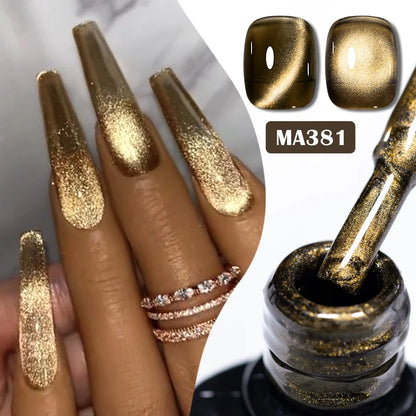 Cat Eye Gel Polish With Nail Magnet Tools For Creating Heart Shapes On Nails Semi Permanent Cat Magnetic Nail Art UV Gel Varnish