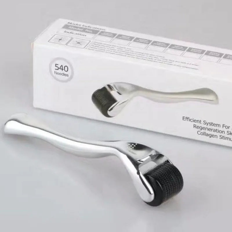 540 Micro Roller 0.25mm Titanium Alloy Micro Needle Derma Roller for Skin Rejuvenation, Hair Growth and Freckle Removal