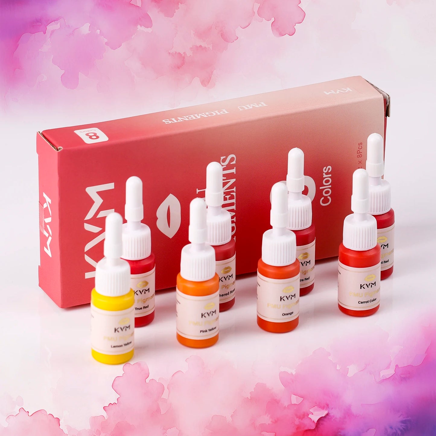 8 Colors 5ML Lip Tattoo Ink Set Semi Permanent Makeup Tattoo Lips Pigments Microblading Body Beauty Health Tattoo Art Supplies