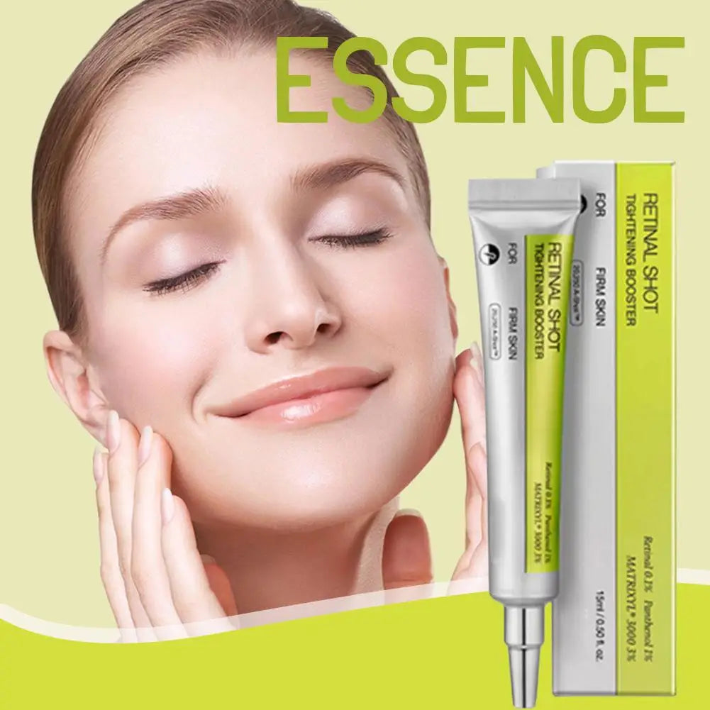 Retinol Shot Eye Essence Serum Long Lasting Moisturizing Dark Circles Wrinkles Smoothing Gentle Non Irritating Eye Skin Care