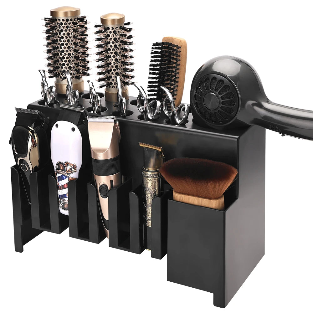 Durable Carbon PP Barber Hairstylist Organizer Tools Holder Functional for Home Hair Salon Barber Shop Storage Stands And Racks