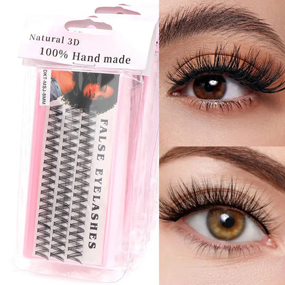 48/60/160/280Pcs Cluster Natural Eyelashes Extensions Lashes Clusters False Eyelash Clusters Extensions Individual Lashes Makeup