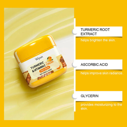 Turmeric Vitamin C Anti-Aging Cream Moisturizing Anti-Wrinkle Collagen Hyaluronic Acid Cream Skin Care Cosmetics 50g