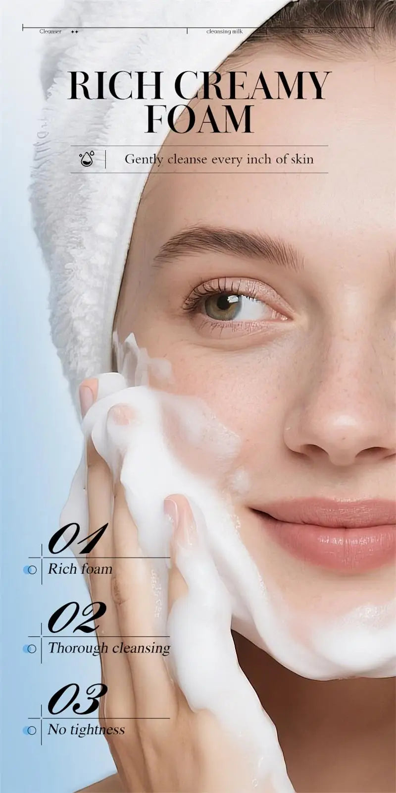 Salicylic Acid Acne Removing Facial Cleanser Natural Herbs Deep Cleaning Pores Oil Control Lighten Acne Moisturizing Skin Care