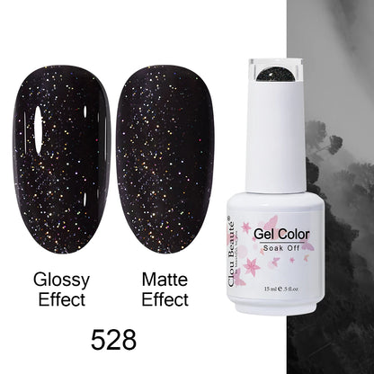 Clou Beaute 15ml Nail Gel Polish Warm Color Dark Red Brown Semi Permanent Nail Art Manicure Soak Off LED UV Varnishes Lacquer