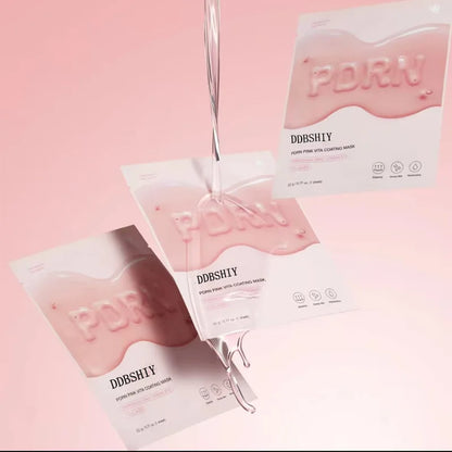 PDRN Pink Vita Coating Mask Deep Collagen Anti Wrinkle Lift Face Mask Overnight Firm Hydrating Moisturizing Glowing Skin Korea