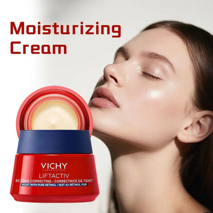 VICHY Red Moisturizing Cream Collagen Nourishing Fade Fine Lines Brighten Skin Tender Skin Tone Lock Water Skin Care