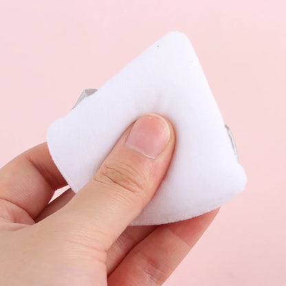 1/2 Pcs Triangle Velvet Powder Puff Flours Mini Face Makeup Sponge Cosmetics Soft Cotton Face Powder Puff Washable Lightweight