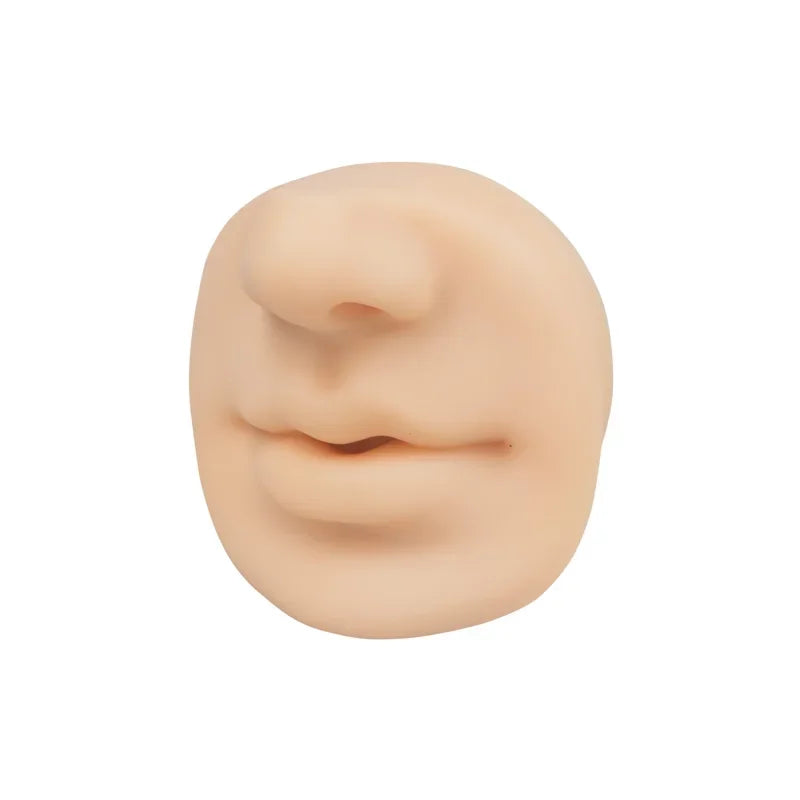 1PC Soft Silicone Mouth Nose Model Tattoo Practice Jewelry Display Piercing Display Tool Tattoo Puncture Practice Accessory