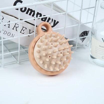 New crystal clear shampoo brush scalp massager hair growth shampoo brush silicone head massage brush home cleaning massage