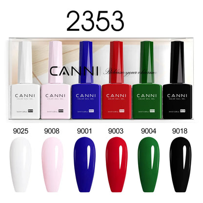 9ml CANNI TPO FREE HEMA FREE Ultra Consistency Nail Gel Polish Set Round Brush Semi Permanent Soak Off UV LED Gel Nail Kit