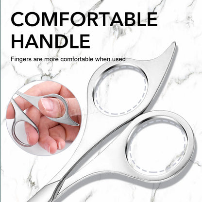 1Pc Eyebrows Scissors Stainless steel Eyelash Facial Hair Nose Hair Scissors Multi-Purpose Hair Trimming Beauty Makeup Scissors