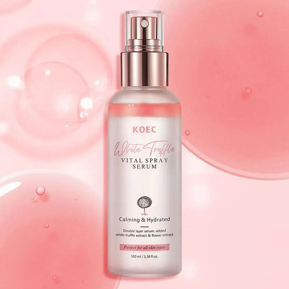 White Truffle Spray Essence Hydrating Face Mist & Setting Spray Moisturizing Water Mist Serum Natural Glow Deeply Nourishing