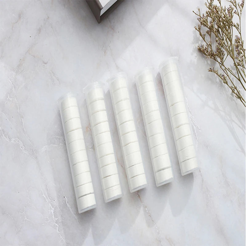 10/20pcs Tube-shaped disposable compressed towels, facial wipes, outdoor face cloths, makeup removal wipes