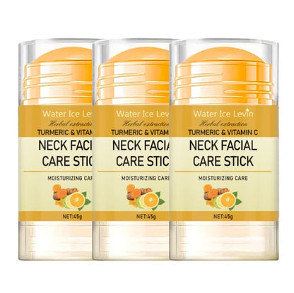 Turmeric & Vitamin C Neck Care Stick, Moisturizes with Herbal Extracts for Smooth, Glowing, Elastic Neck Skin