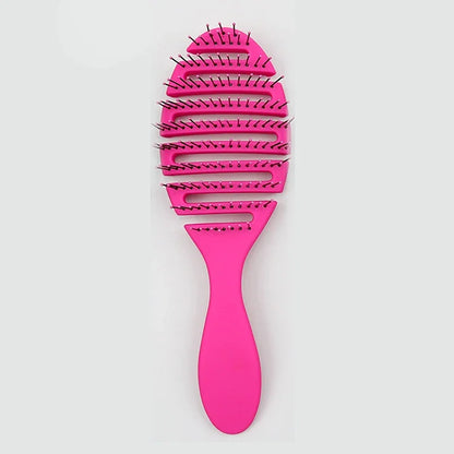 4 Colors Wet Brush Comb Tool Barber Hair Brush Hair Styling Tools Anti Tangle Anti-static Head Salon Hairdressing Accessories