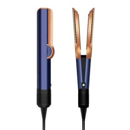 2 IN 1 Professional Hair Straightener & Hair Dryer Heat-Up Hair Flat Iron, Negative Ion Iron Long-Lasting Styling Tool 1.8M