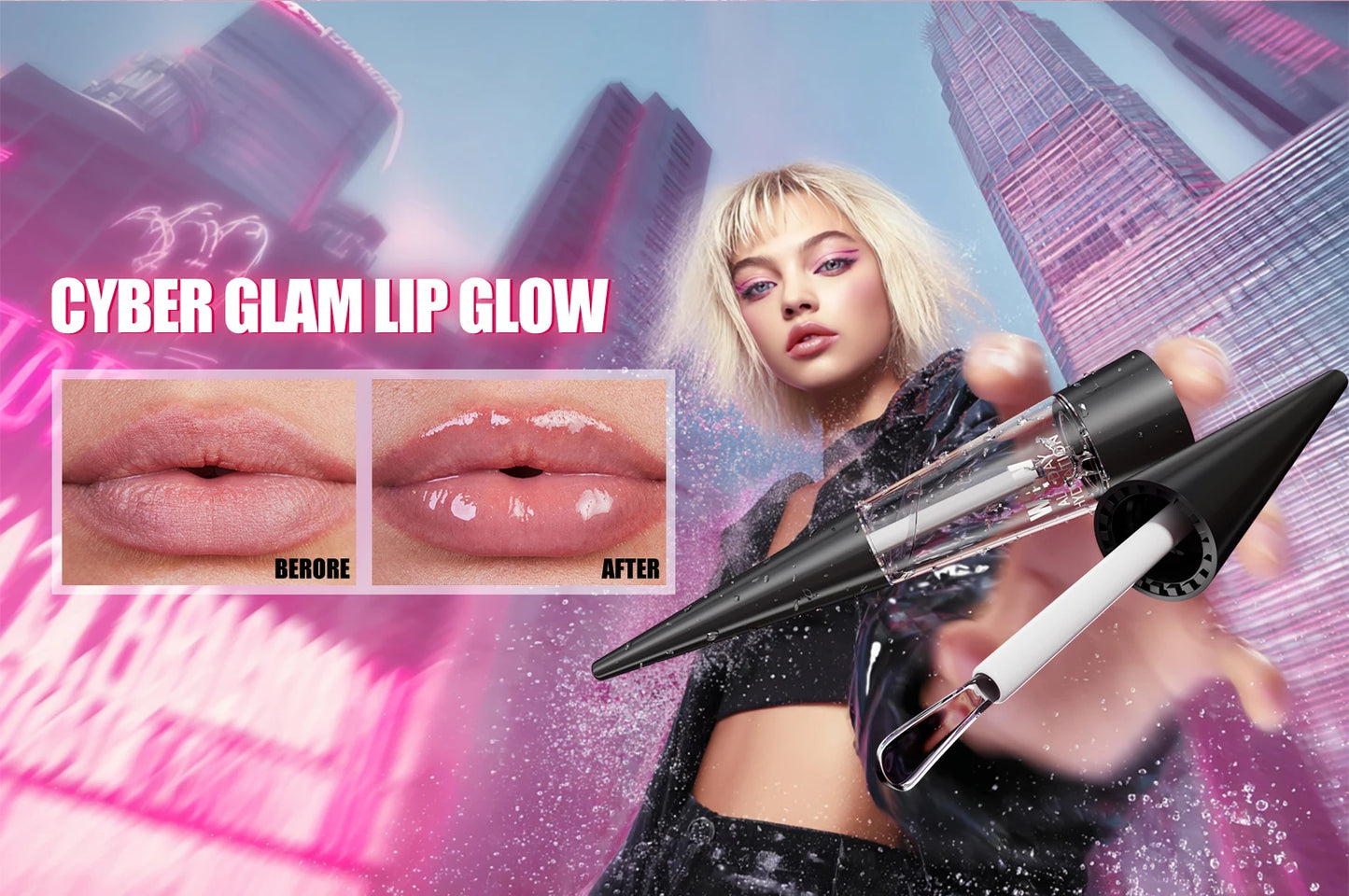 Lip Plumper, Moisturizing, Transparent, Lip Gloss, Stocking Stuffers, Fragrance-free, Korean Cosmetics