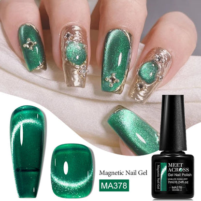 Cat Eye Gel Polish With Nail Magnet Tools For Creating Heart Shapes On Nails Semi Permanent Cat Magnetic Nail Art UV Gel Varnish