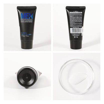 LAIKOU Men Facial Cleanser Face Washing Moisturizing Man Skin Care Oil Control Blackhead Remove Scrub Cosmetics Deep Norishing