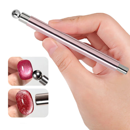 U-Shaped Magnetic Gel Polish Guide Tool Cat Eye Nail Magnet Assistant Holder Pad for Beginner DIY Manicure Magnetic Nail Art