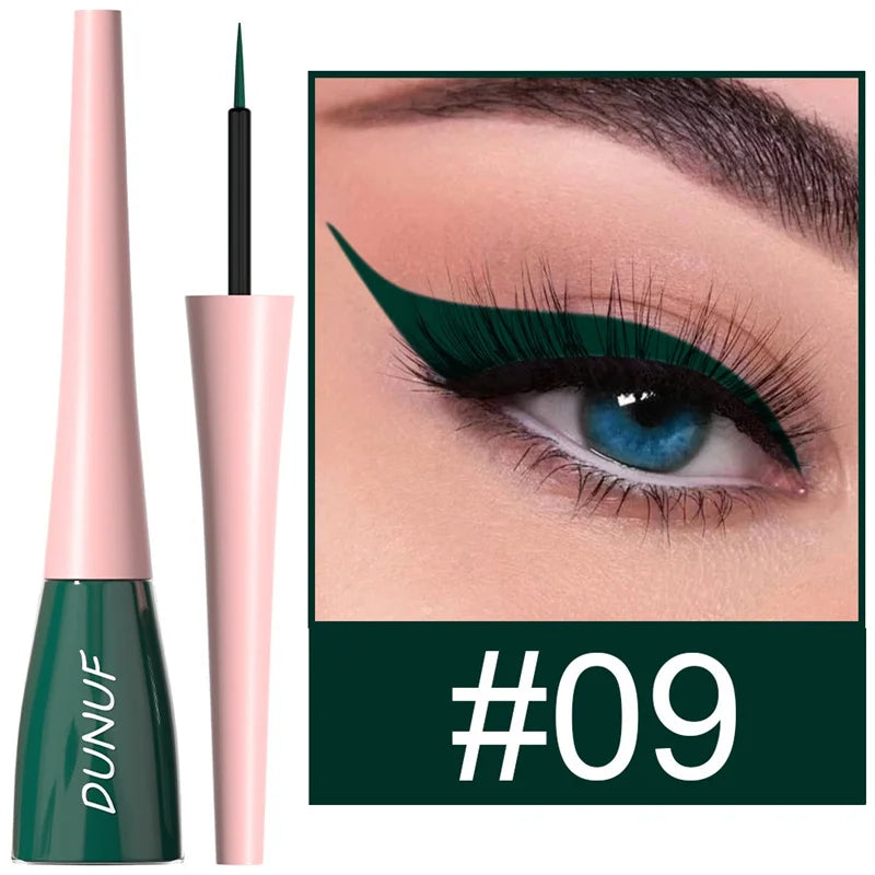 18 Colors Matte Colorful Liquid Eyeliner Pencil Waterproof Lasting Makeup Liquid Eye Liner Blue Green Yellow Eyes Cosmetics Pen
