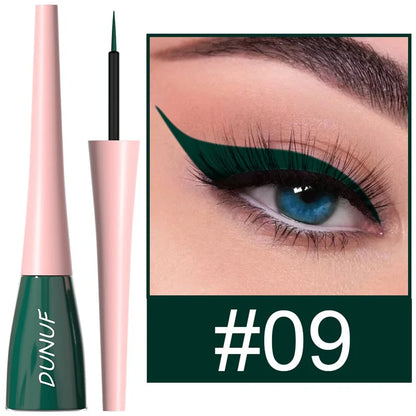 18 Colors Matte Colorful Liquid Eyeliner Pencil Waterproof Lasting Makeup Liquid Eye Liner Blue Green Yellow Eyes Cosmetics Pen