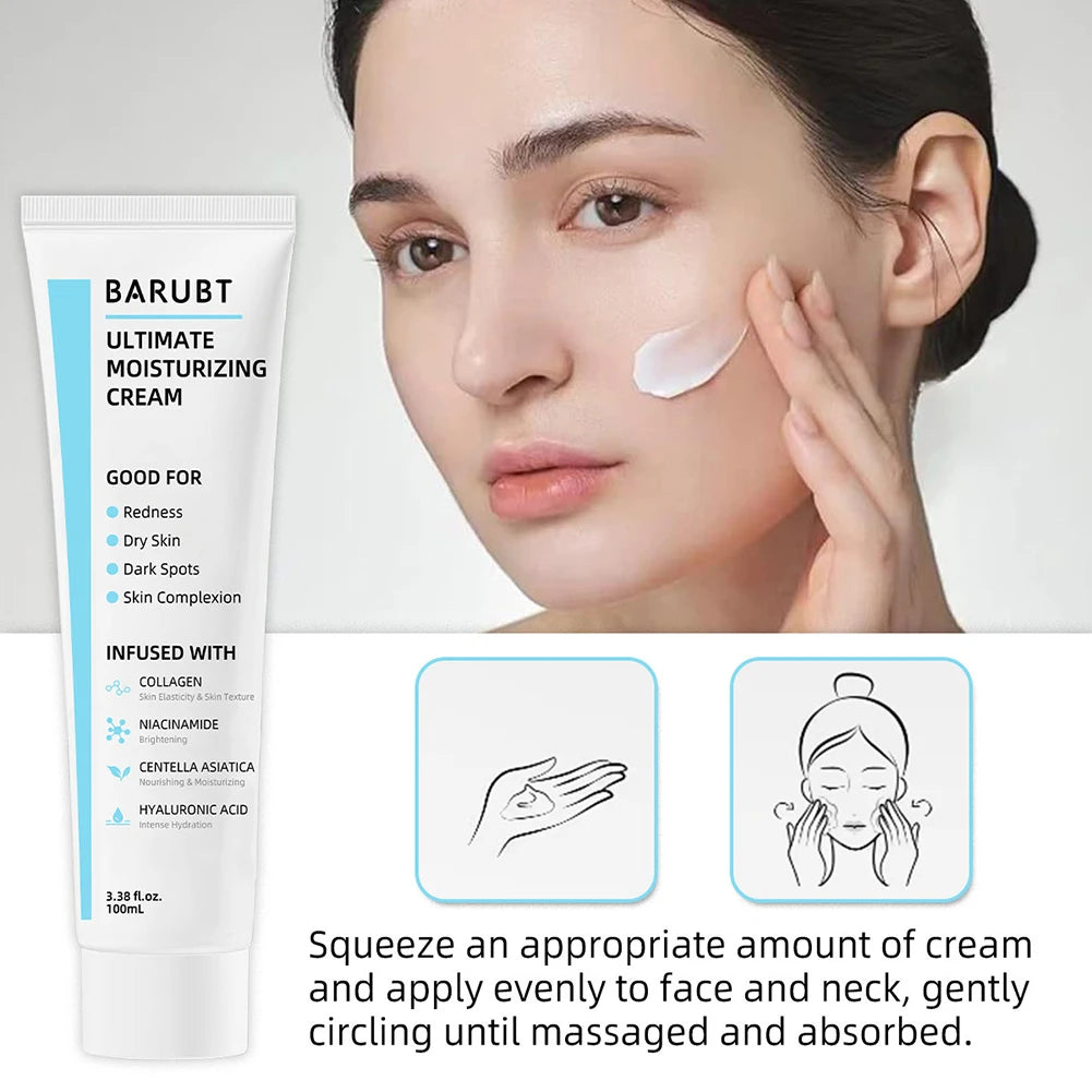 100ml Ultimates Moisturizing Cream With Centella Asiatica Niacinamide Hyaluronic Acid Collagen Anti-Aging Facial Repair Cream