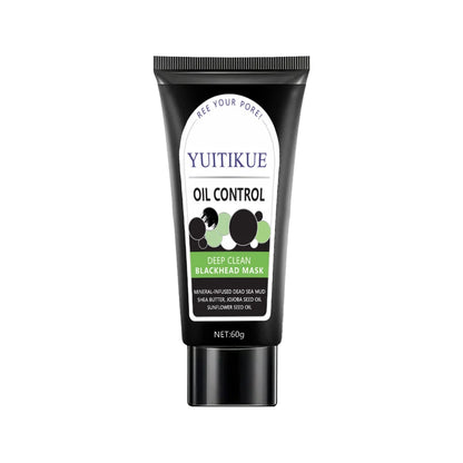 YUITIKUE Oil Control Blackhead Mask, Bamboo Charcoal Deep Clean Peel-Off, Creamy Texture Pore Cleanser, 60g