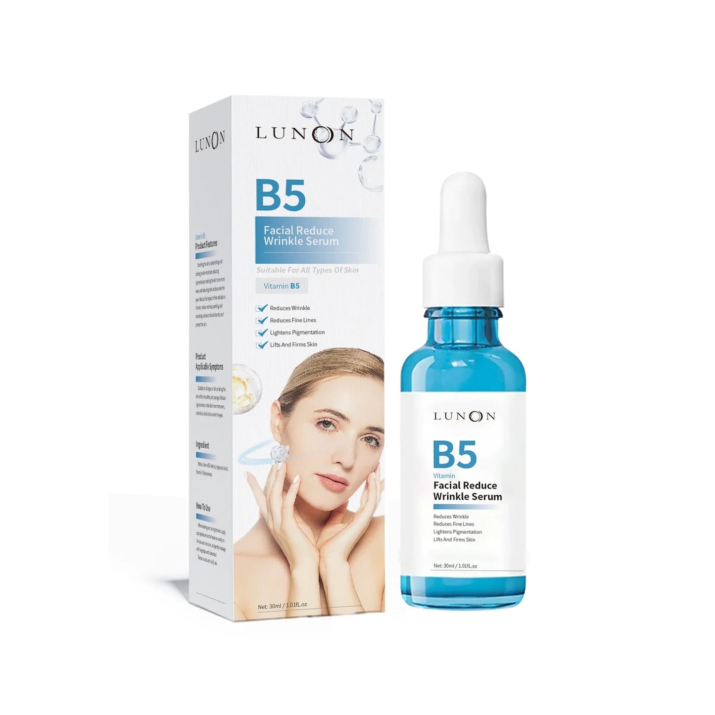 1-5pcs B5 Serum Anti Wrinkles Anti A-ging Fade Fine Line Retinol Lifting Firming Repair Smooth Moisturizing Nourish Skin Care