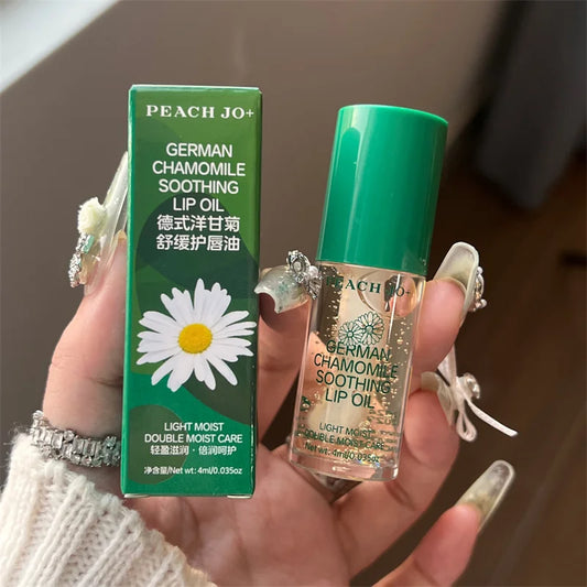 German chamomile lip oil, lightweight and moisturizing, double moisturizing and caring for lips, autumn and winter lip care